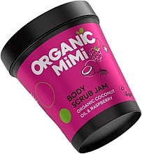 Парфумерія, косметика Скраб для тіла «Кокосове масло та малина» - Organic Mimi Body Scrub Jam Coconut Oil & Raspberry