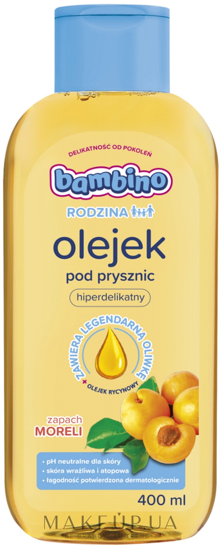 Масло для душа с ароматом абрикоса - NIVEA Bambino Family Shower Oil — фото 400ml