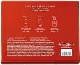 Molton Brown Delicious Rhubarb & Rose Hand Care Gift Set - Набор (h/soap/100ml + h/cr/40ml + h/lot/100ml) — фото N3
