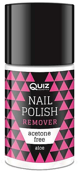 Рідина для зняття лаку без ацетону - Quiz Cosmetics Acetone Free Nail Polish Remover With Aloe Extract — фото N1