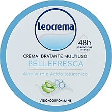 Парфумерія, косметика Крем для тіла с алое вера - Leocrema Cream Face Body Hands With Aloe Vera and Hyaluronic Acid