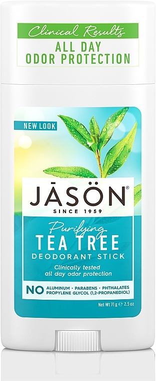 Дезодорант-стик «Чайное дерево» - Jason Natural Cosmetics Pure Natural Deodorant Stick Tea Tree — фото N1