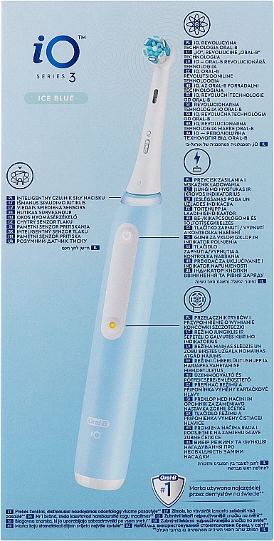 Электрическая зубная щетка, голубая - Oral-B iO Series 3  — фото N10