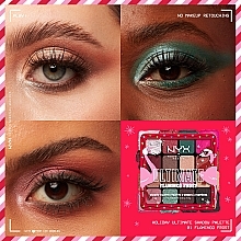 Палетка теней для век, 16 оттенков - NYX Professional Makeup Ultimate Flamingo Frost Eyeshadow Palette  — фото N4