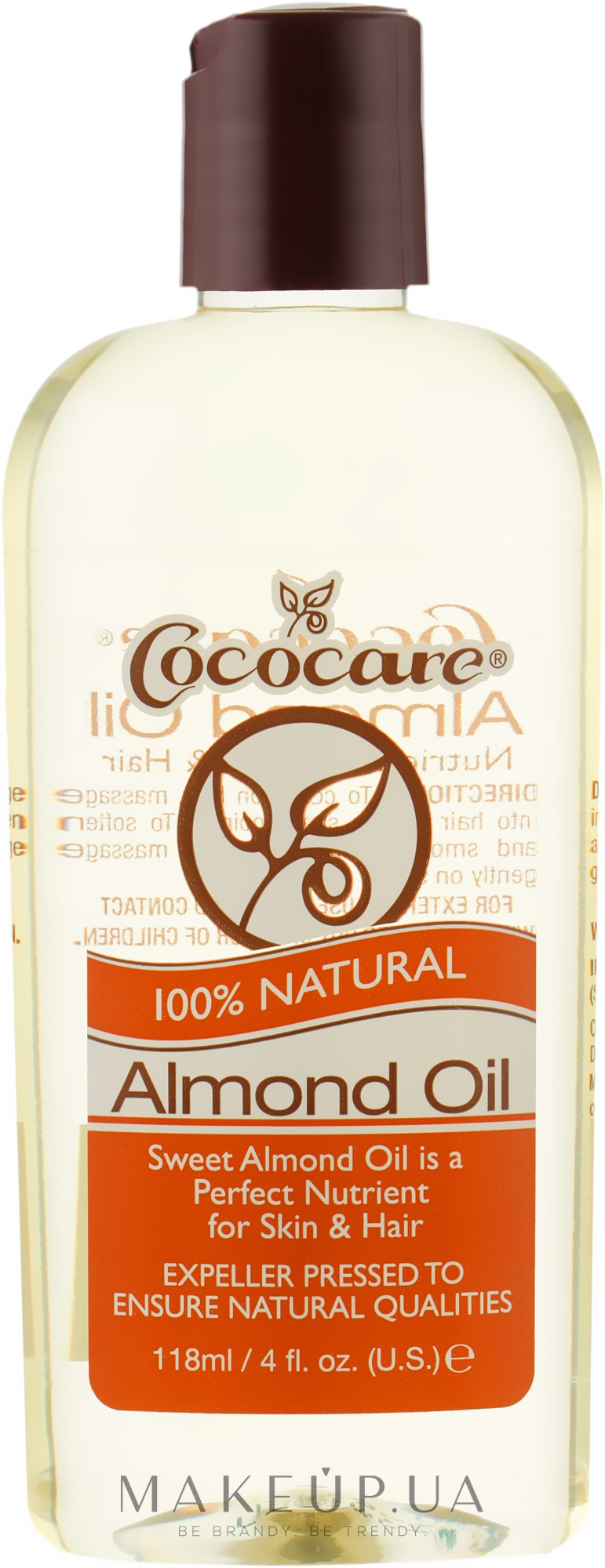 Мигдалева олія - Cococare 100% Natural Almond Oil — фото 118ml