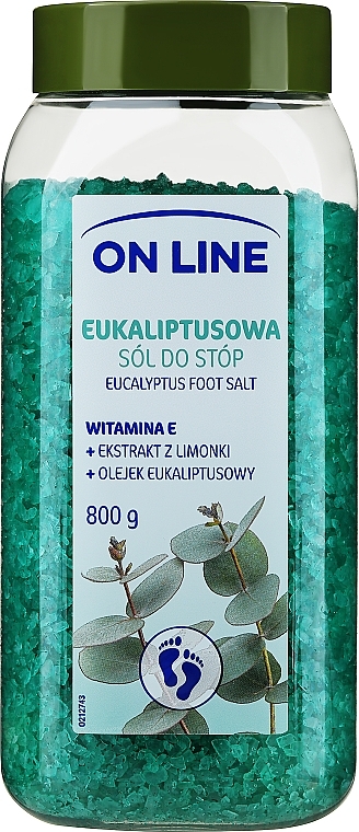 Розслаблювальна сіль для ніг - On Line Eucaliptus Foot Salt — фото N1