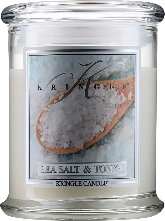 Ароматична свічка в банці - Kringle Candle Sea Salt & Tonka — фото N1