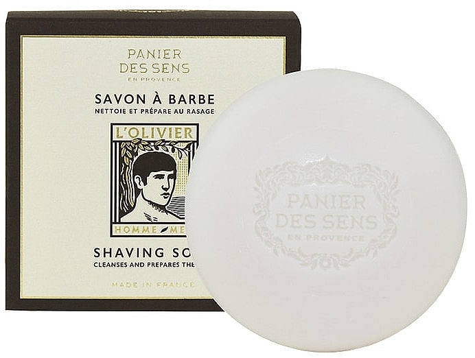 УЦЕНКА Мыло для бритья мужское - Panier des Sens L'Olivier Homme Men's Shaving Beard Soap * — фото N1