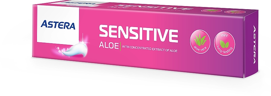 Зубная паста для чувствительных зубов с экстрактом алоэ - Astera Sensitive Aloe — фото N1