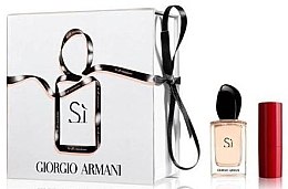 Парфумерія, косметика Giorgio Armani Si - Набір (edp/7ml + lipstick/1.5ml)