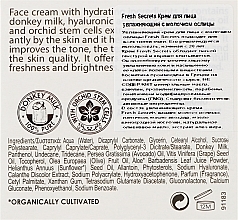 Крем для обличчя "Зволожувальний" з ослиним молоком - Madis Fresh Secrets Donkey Milk Hydrating Face Cream — фото N3