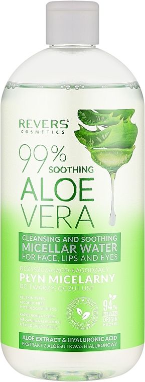 Міцелярна вода - Revers Cleansing And Soothing Micellar Aloe Vera — фото N1