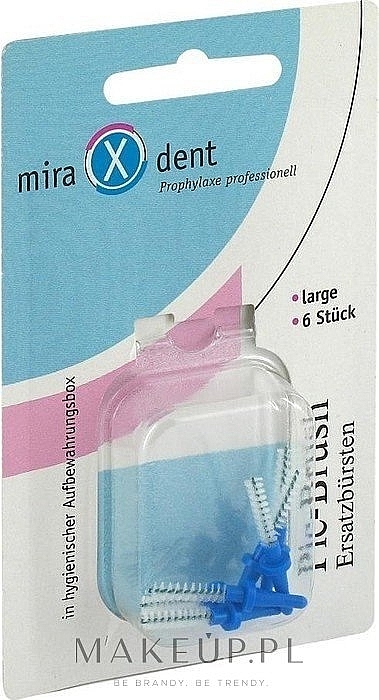 Запасні міжзубні щітки, 0,8мм/3,0мм, сині - Miradent Pic-Brush Refill — фото N1