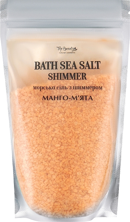 Сіль морська з шимером для ванни "Манго-М'ята" - Top Beauty Bath Salt  — фото N1