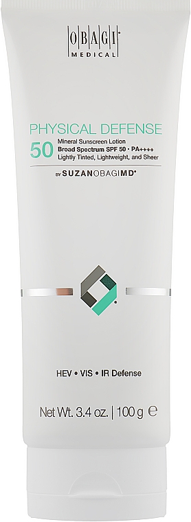 Солнцезащитный крем для лица с SPF 50 - Obagi Medical Suzanogimd Physical Defense Broad Spectrum Mineral Facial Sunscreen SPF 50