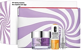 Набір - Clinique De-Aging Experts (cr/50ml + eye/treat/5ml + boost/8.5ml + bag/1pc) — фото N1