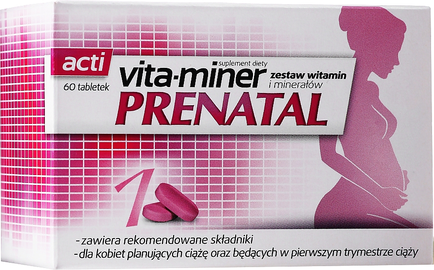 Пищевая добавка - Aflofarm Acti Vita-Miner Prenatal Suplement Diety — фото N1
