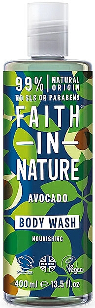 Гель для душа "Авокадо" - Faith In Nature Avocado Body Wash — фото N1