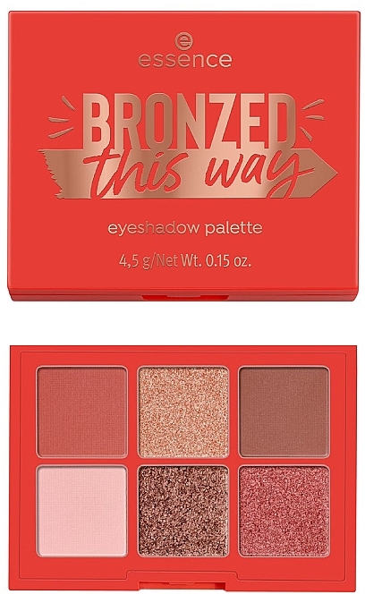 Палетка теней для век - Essence Bronzed This Way Eyeshadow Palette  — фото N3