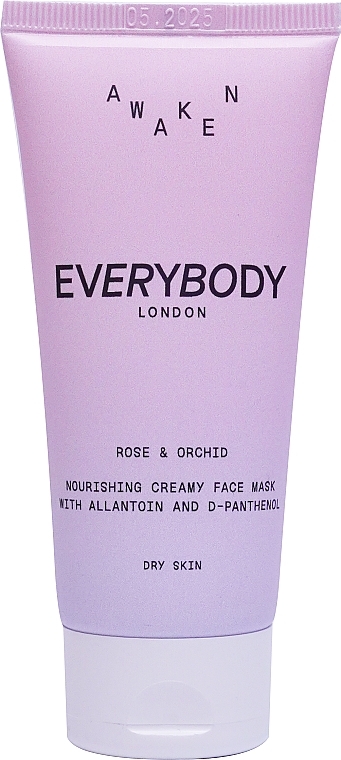 Живильна кремова маска для обличчя "Троянда та орхідея" - EveryBody Awaken Nourishing Creamy Face Mask Rose & Orchid — фото N1