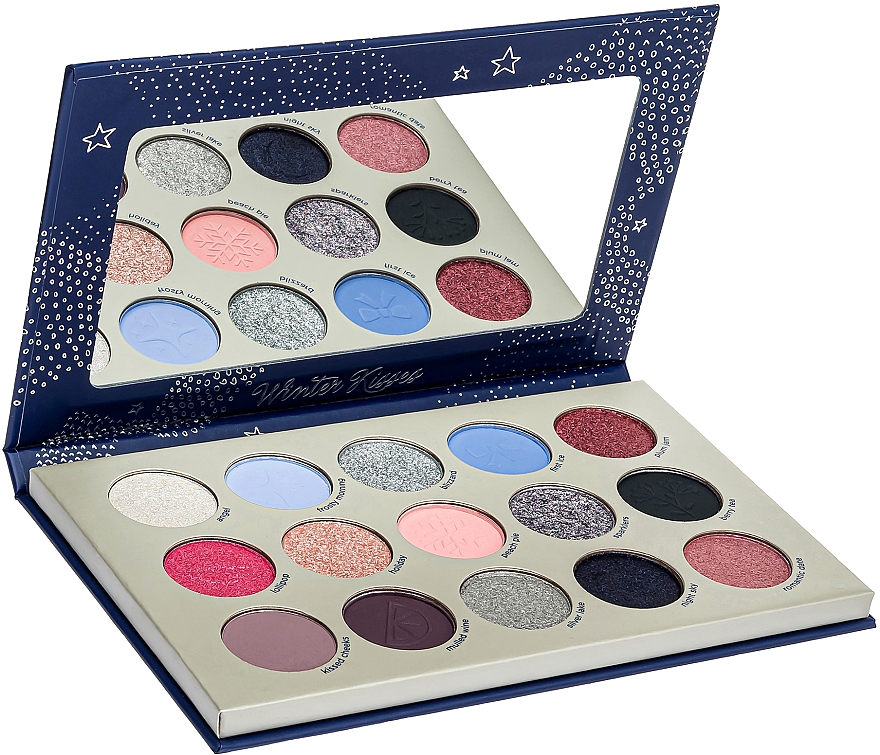Палетка тіней для повік, 15 відтінків - Parisa Cosmetics Winter Kisses Eyeshadow Palette — фото N7