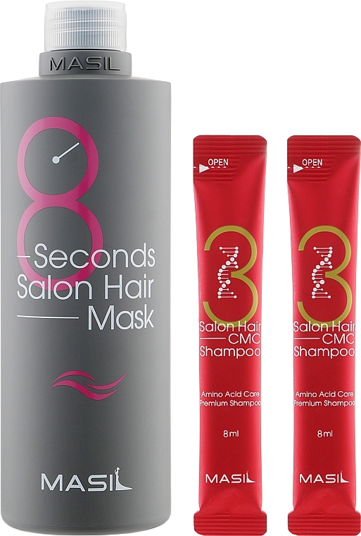 УЦЕНКА Набор - Masil 8 Seconds Salon Hair Set (mask/350ml + shm/2*8ml) * — фото N2