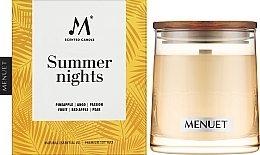 Ароматическая свеча "Summer Nights" - Menuet Scented Candle — фото N2