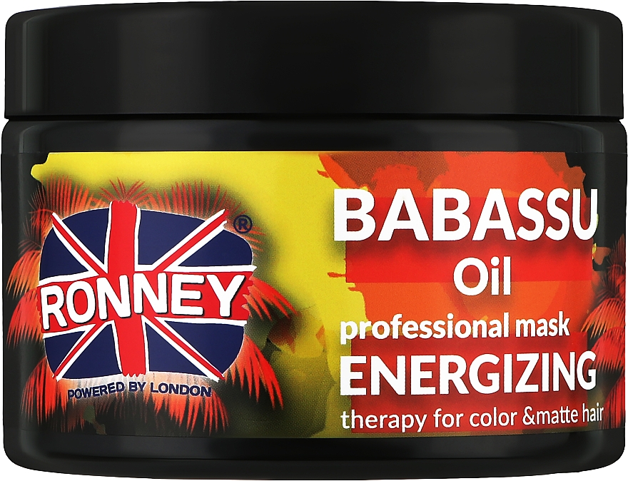 Маска для фарбованого волосся - Ronney Mask Babassu Oil Energizing Therapy — фото N1