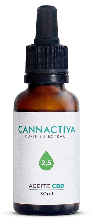 Очищенное масло CBD 2,5% полного спектра - Cannactiva Purified CBD Oil 2,5% Full Spectrum — фото N4