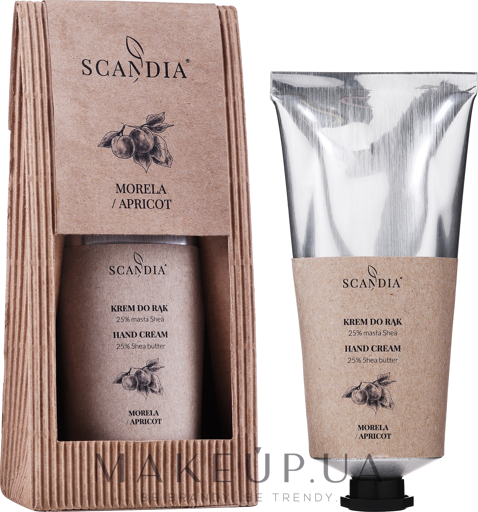 Крем для рук "Абрикос" - Scandia Cosmetics Hand Cream 25% Shea Apricot — фото 70ml