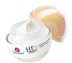 Нічний крем для обличчя з чистою гіалуроновою кислотою - Dermacol Hyaluron Therapy 3D Wrinkle Night Cream Filler — фото N3