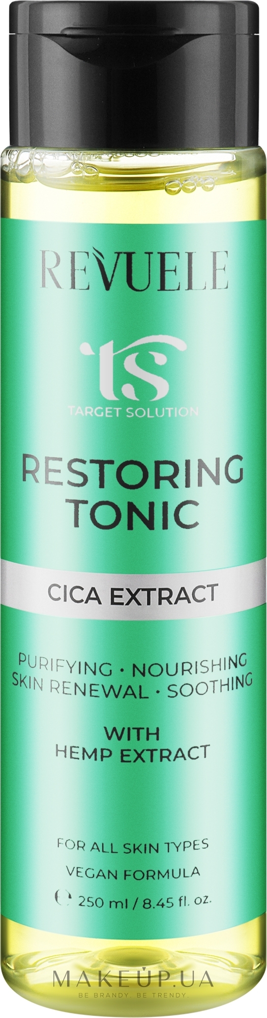 Тоник восстанавливающий с экстрактом центеллы - Revuele Target Solution Restoring Tonic Cica Extract — фото 250ml