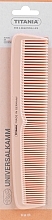 Духи, Парфюмерия, косметика Расческа пластиковая комбинированная 19.5 см, персиковая - Titania