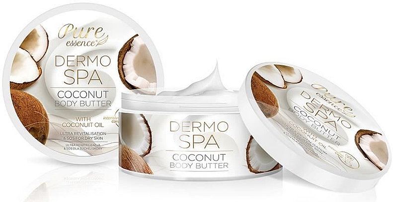 Масло для тіла «Кокос» - Revers Pure Essence Dermo Spa Coconut Body Butter — фото N1