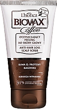 Парфумерія, косметика Очищувальний пілінг для шкіри голови - Biovax Glamour Coffee Anti-Hair Loss Scalp Scrub