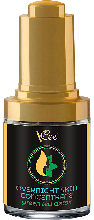 Ночная сыворотка для лица "Зеленый чай детокс" - VCee Overnight Skin Concentrate Green Tea Detox — фото N1