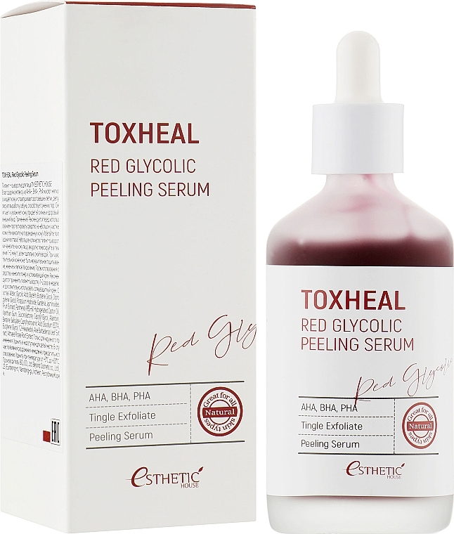 Пілінг-сироватка для обличчя - Esthetic House Toxheal Red Glycolic Peeling Serum — фото N2
