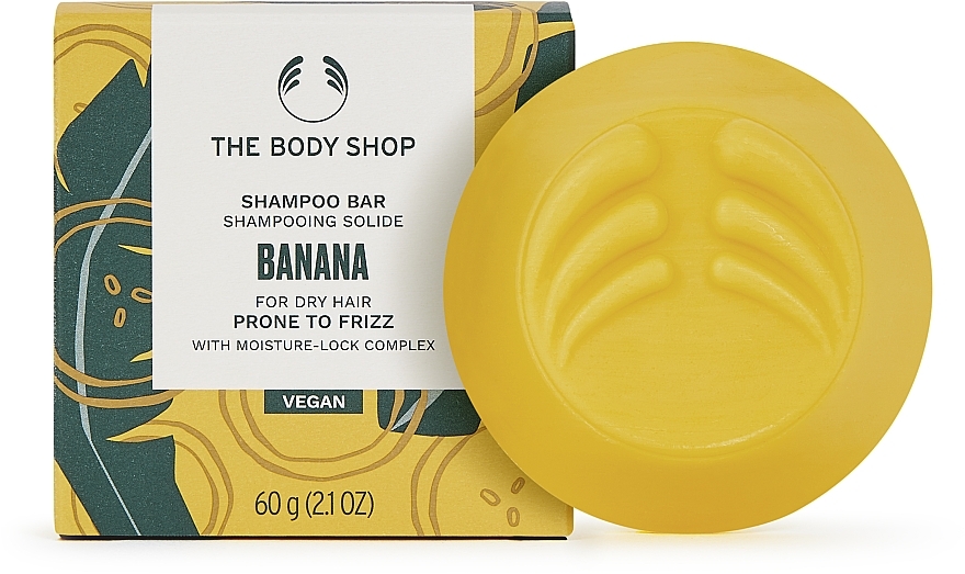 Твердий шампунь для волосся "Банан" - The Body Shop Banana Truly Nourishing Shampoo Bar — фото N1