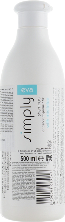 Шампунь проти лупи, з екстрактом омели - Eva Simply Shampoo — фото N2