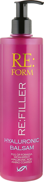 Гіалуроновий бальзам для об'єму і зволоження волосся - Re:form Re:filler Hyaluronic Balm