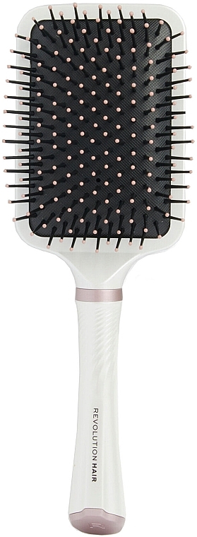 Расческа для волос широкая, розовое золото - Revolution Haircare Mega Brush Paddle Hairbrush Rose Gold — фото N1