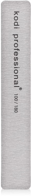 Пилка для ногтей - Kodi Professional (Прямоугольник, Grey 100/180) — фото N1