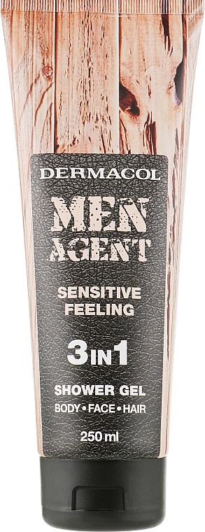 Гель для душа - Dermacol Men Agent Sensitive Feeling 3 In 1 Shower Gel — фото N1