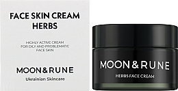 Крем для обличчя з центелою та білою камелією - Moon&Rune Herbs Face Cream — фото N2