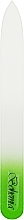 Парфумерія, косметика Пилочка кришталева у чохлі зі шкіри 99-1152, 115мм, зелена - SPL