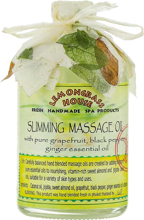 Олія для схуднення - Lemongrass House Slimming Massage Oil — фото N1