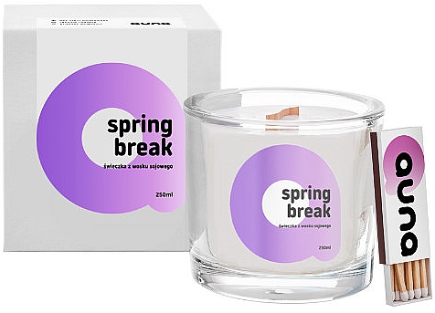 Ароматическая свеча "Весенний перерыв" - Auna Spring Break Candle — фото N1