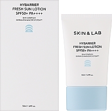 Солнцезащитный лосьон для лица - Skin&Lab Hybarrier Fresh Sun Lotion SPF 50+ PA++++ — фото N2