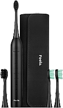 Электрическая зубная щетка, черная - Feelo Pro Sonic Toothbrush Premium Set  — фото N3