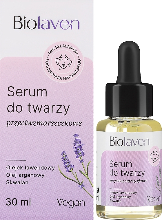 Сироватка проти зморшок на обличчі - Biolaven Face Serum — фото N2